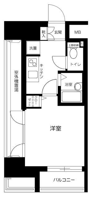 サンシティ月島アヴァンツァーレ(1K/9階)の間取り写真