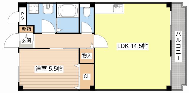 コリーヌII番館(1LDK/2階)の間取り写真