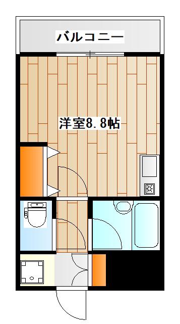 ティーリーフ横浜レジーナ(ワンルーム/2階)の間取り写真