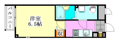 リブリ・イーストヒル NII(1K/2階)の間取り写真