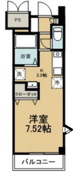 PRIMROSE・M壱番館(1K/3階)の間取り写真