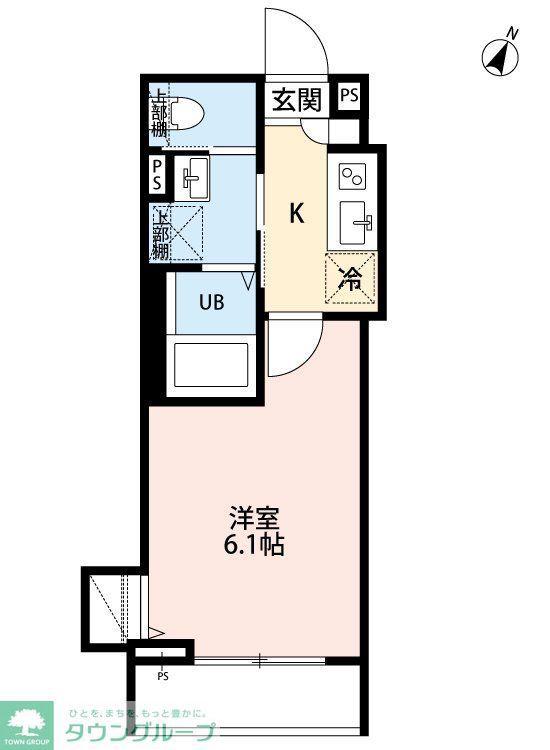 ROBOT HOME 中央林間(1K/1階)の間取り写真