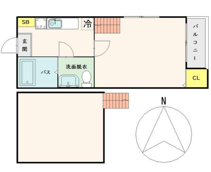 MYLIFEII(1K/1階)の間取り写真