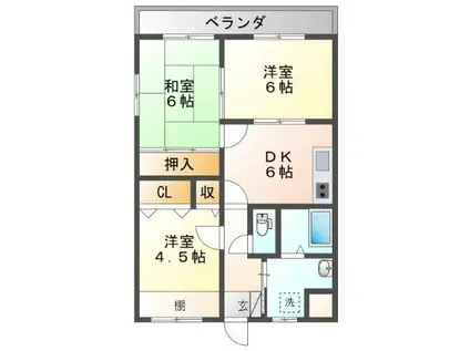 SYM LIFE(3DK/3階)の間取り写真