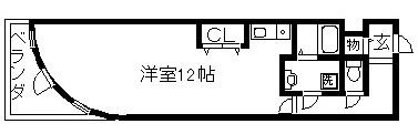 プリオール烏丸三条(ワンルーム/8階)の間取り写真