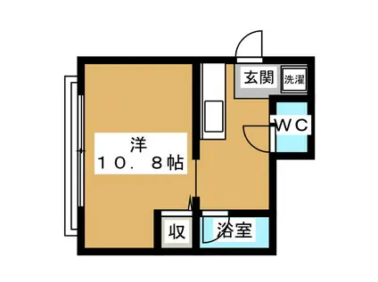 奥戸パレス2(ワンルーム/2階)の間取り写真