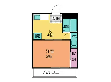 第3ハイツタマキ(1K/1階)の間取り写真