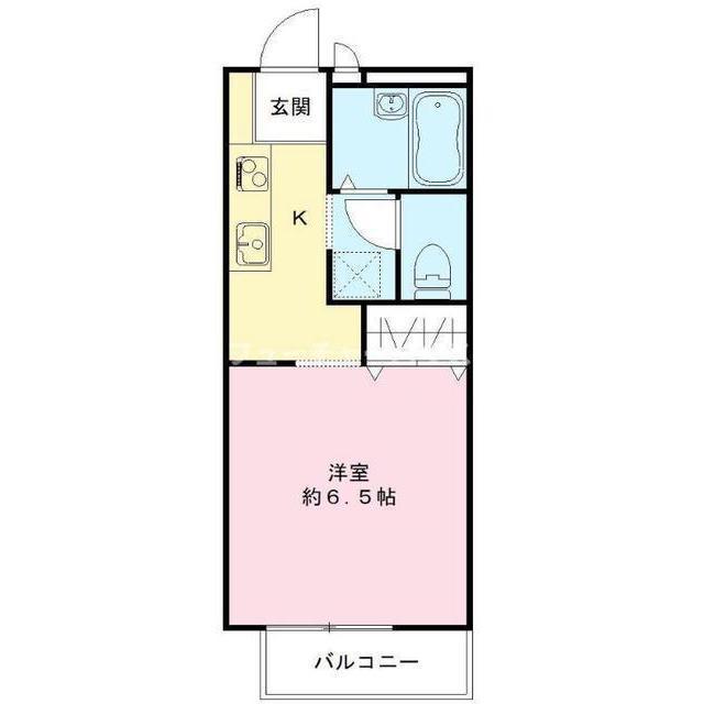 アルシオネ(1K/1階)の間取り写真