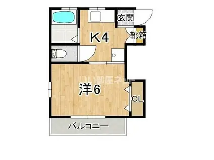 リッチモンド仏生山III(1K/2階)の間取り写真