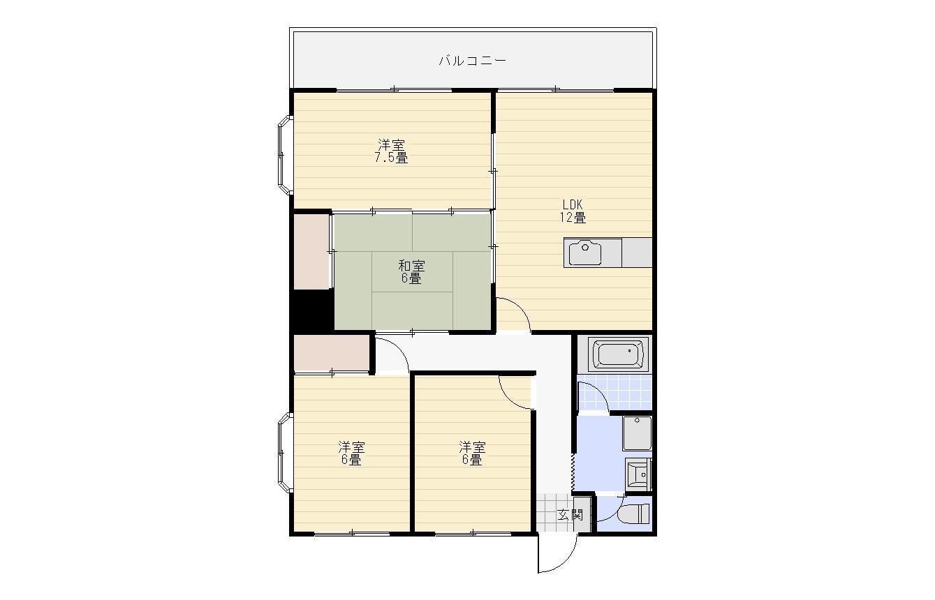 KARAKO・HEIGHTS(4LDK/9階)の間取り写真