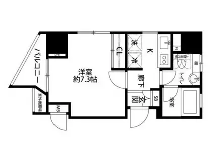 ラ ステュディオ押上(1K/3階)の間取り写真