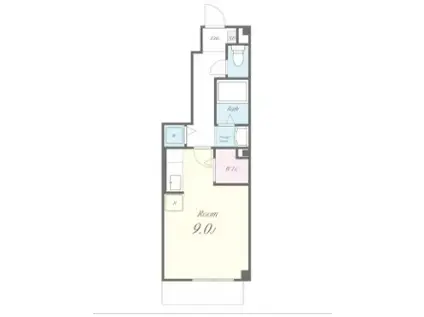 エステリオK(ワンルーム/1階)の間取り写真