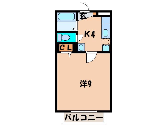 リベルテコートYS(1K/2階)の間取り写真