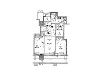MJR熊本ザ・タワー(2LDK/13階)の間取り写真