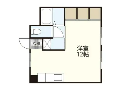 新見ビル(ワンルーム/4階)の間取り写真