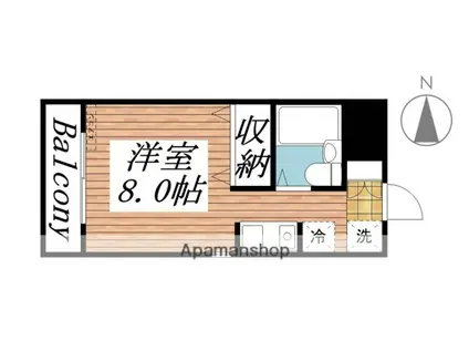 ラ・レジダンス・ド・ピエール(ワンルーム/3階)の間取り写真