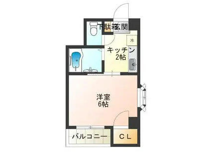 エクセル花園(1K/5階)の間取り写真