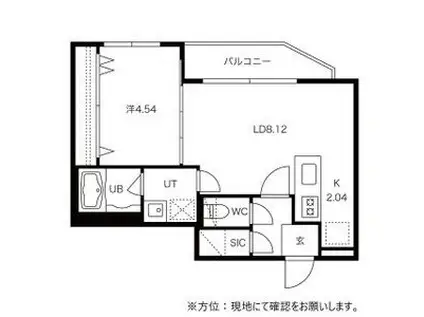 MOND BRICK ASABU(1LDK/2階)の間取り写真