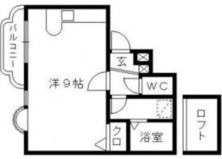 レリブ野口(ワンルーム/3階)の間取り写真