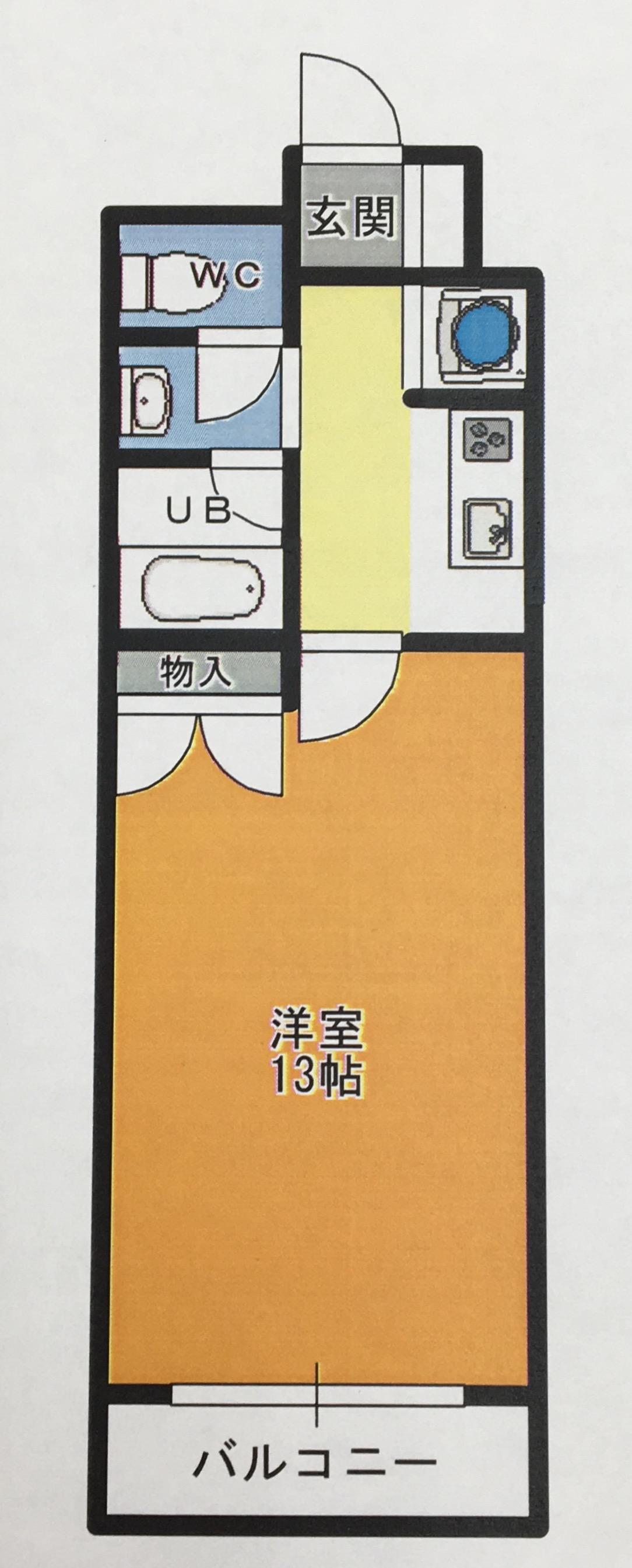 グランドパレスNS5(1K/2階)の間取り写真