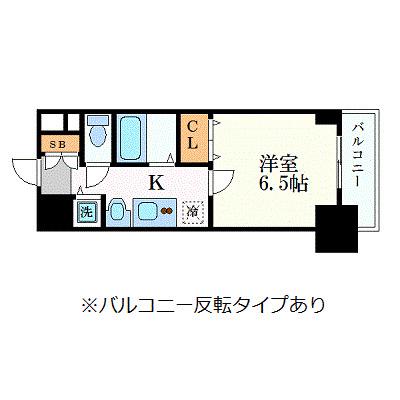プレサンス 名古屋STATIONアライブ(1K/5階)の間取り写真