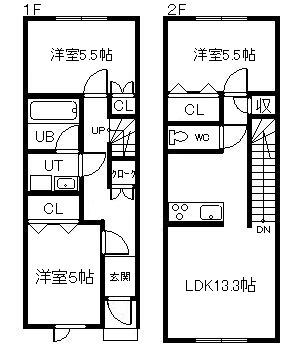 1-21AP3L(3LDK/1階)の間取り写真