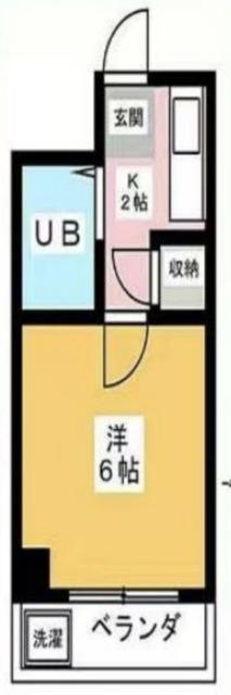 エクセル(1K/2階)の間取り写真