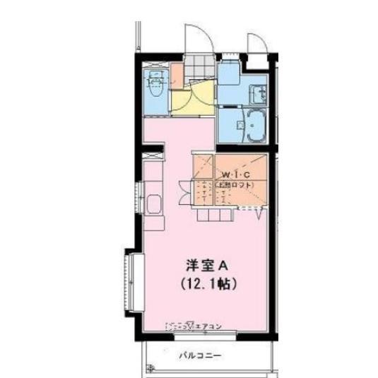AXIA(ワンルーム/1階)の間取り写真