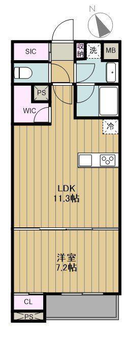 PRIER SANNO(1LDK/2階)の間取り写真