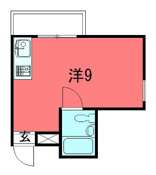 ハイツエスペランザ(ワンルーム/3階)の間取り写真