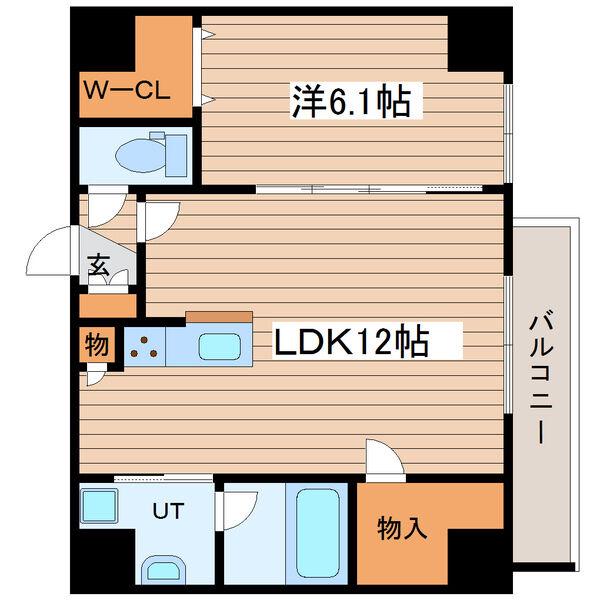 LUCY HOUSEII (1LDK/2階)の間取り写真