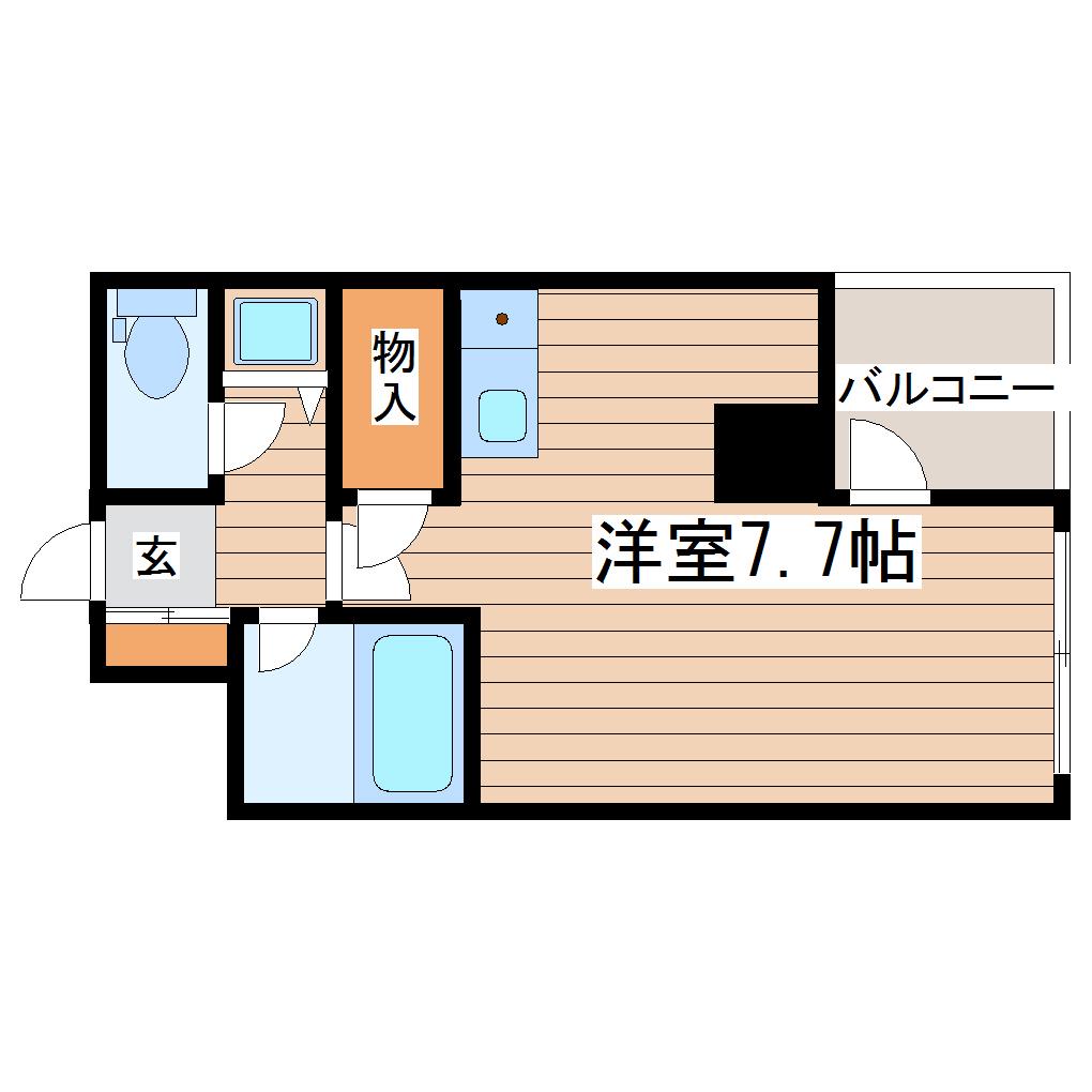 リエス支倉町(ワンルーム/5階)の間取り写真