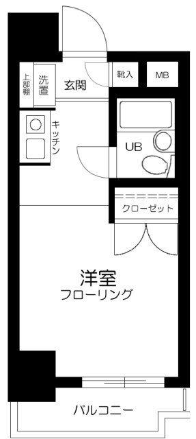 トップ川崎第5(ワンルーム/7階)の間取り写真