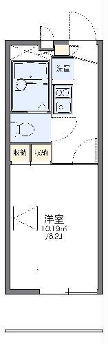 レオパレス九番街(1K/3階)の間取り写真