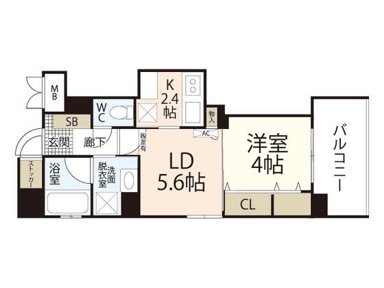 セントヒルズ幟町(1LDK/2階)の間取り写真