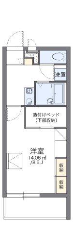 レオパレス出雲駅南(1K/2階)の間取り写真