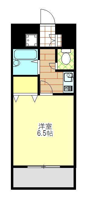 グランデージ今里(1K/1階)の間取り写真