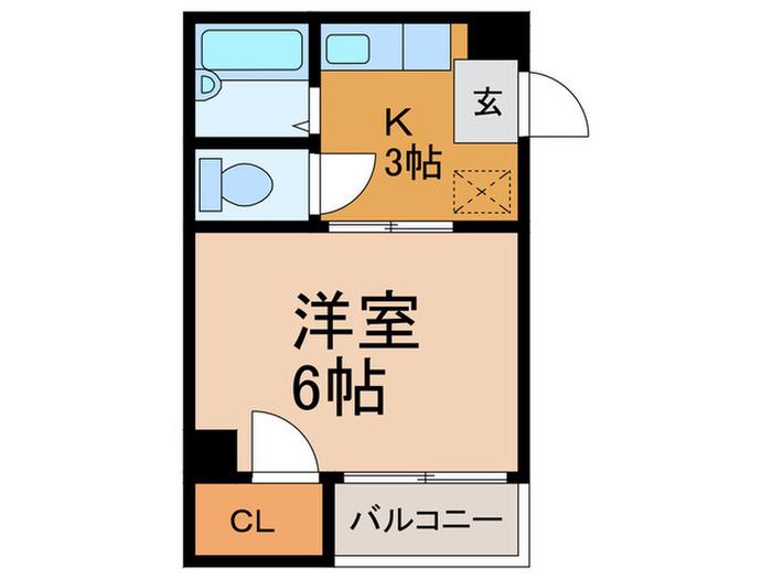 アンジェラス久永(1K/7階)の間取り写真