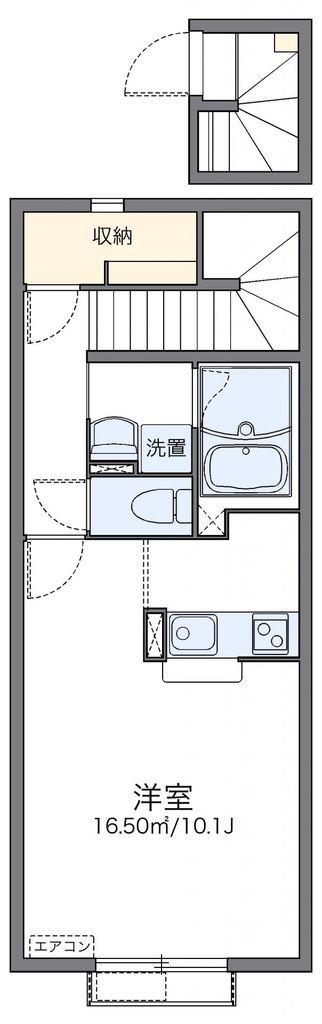 レオネクストヴァルハラ(1K/2階)の間取り写真