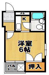 シティライフ大正(1K/5階)の間取り写真