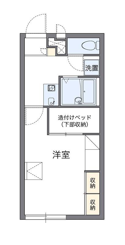 東急田園都市線 南町田グランベリーパーク駅 徒歩22分 2階建 築23年(1K/1階)の間取り写真