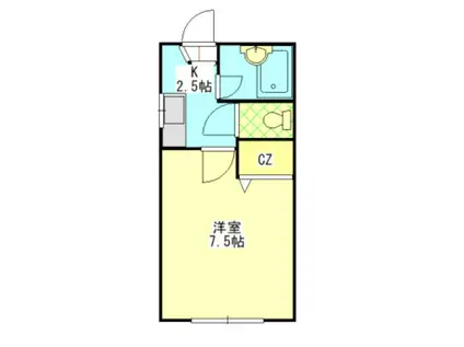 メゾネットK(1K/1階)の間取り写真