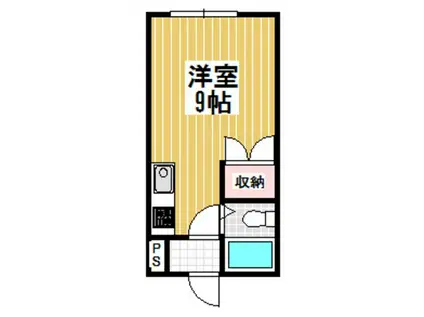 さくらハイム(ワンルーム/3階)の間取り写真