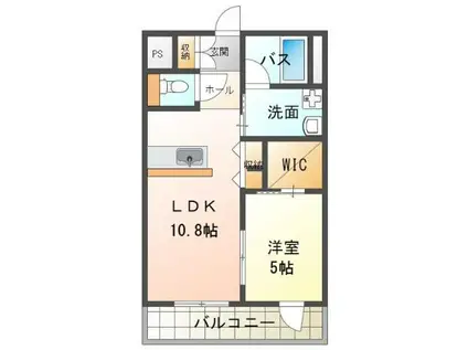 YHS.II(1LDK/1階)の間取り写真