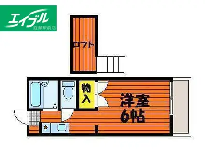 翠ハイツ(1K/2階)の間取り写真