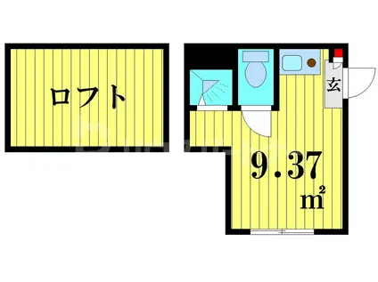 CASA平井(ワンルーム/1階)の間取り写真