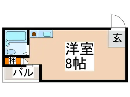 ぐりーんはいむ(ワンルーム/4階)の間取り写真