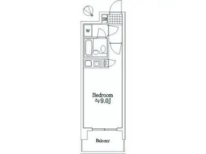 ライオンズシティ蕨(ワンルーム/4階)の間取り写真