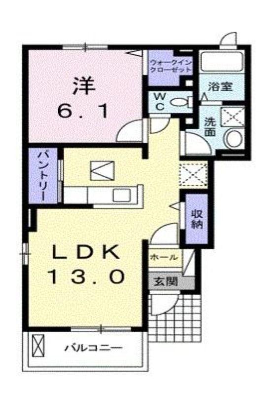 ベル エポック(1LDK/1階)の間取り写真