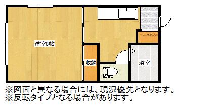 メゾンド・カープ(1K/1階)の間取り写真